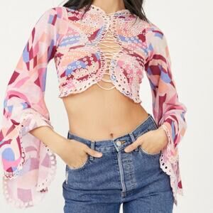 Free People Eyes On You Crop Top